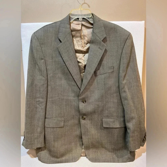 Vintage‎ Chaps Ralph Lauren 100% wool Sports Coat Blazer; Mens Size 44R; Gray - Picture 1 of 9